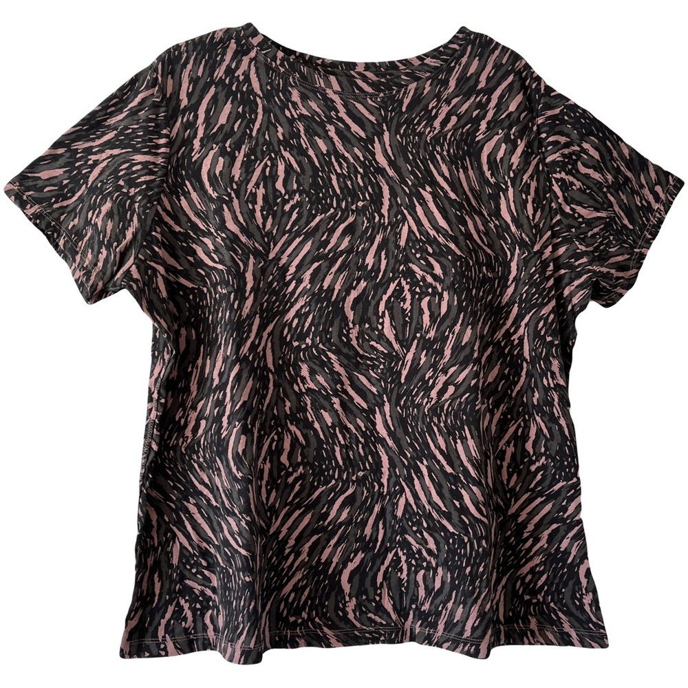 Athleta | Multicolored Organic Cotton Daily Tee, Size 1X